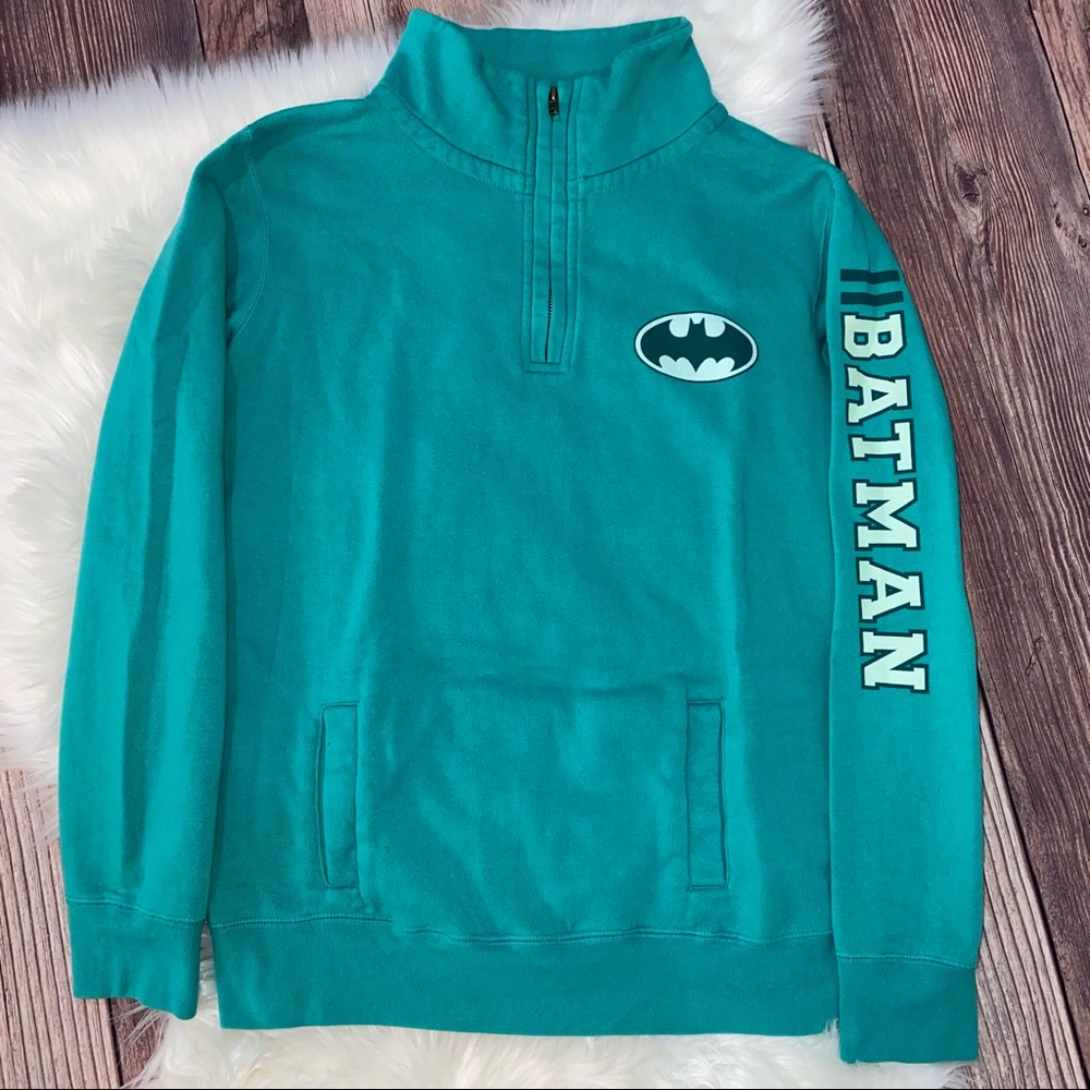 Batman Pastel Mint Green Pullover Sweatshirt